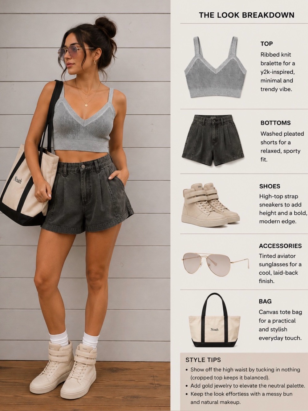 Pilcro High-Rise worn in Black Pleated Front Women's Denim Collegiate Shorts